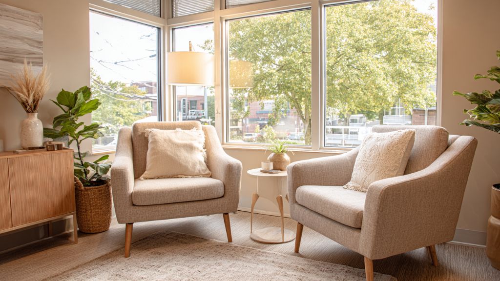 DBT therapy session room in Columbus Ohio outpatient mental health center