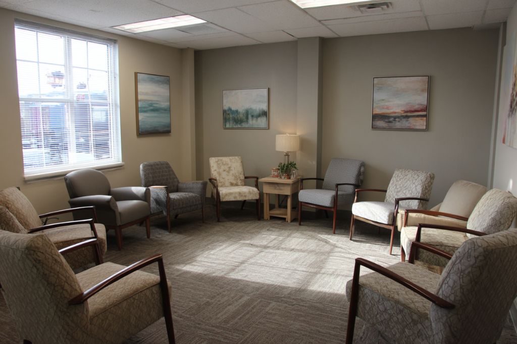 Group therapy setting for benzodiazepine treatment at Scioto Wellness Center intensive outpatient program
