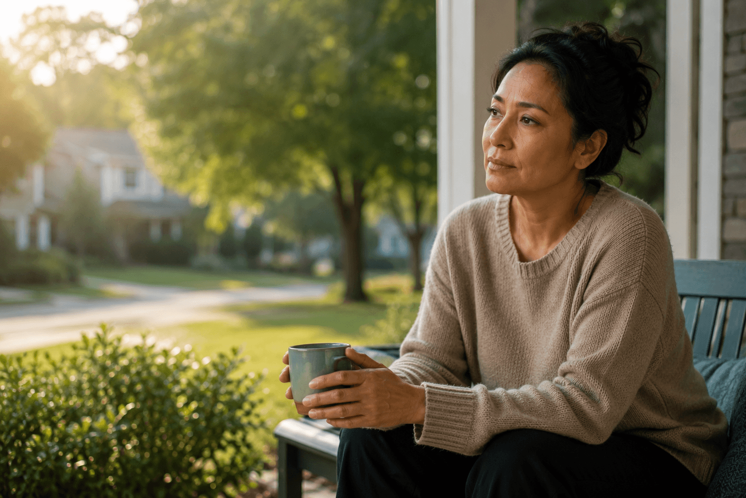 Adult experiencing renewed clarity after integrated depression and substance use treatment